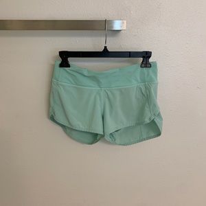 mint Lululemon shorts 2.5 inseam